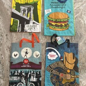 Trader Joe's Reusable Shopping Bags - Multicolor Set
